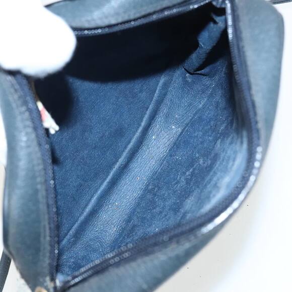 GUCCI Shoulder Bag Coated Canvas Gold Navy - Picture 16 of 16